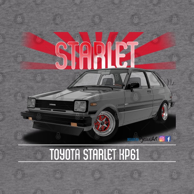 Toyota Starlet KP61 Silver by PjesusArt